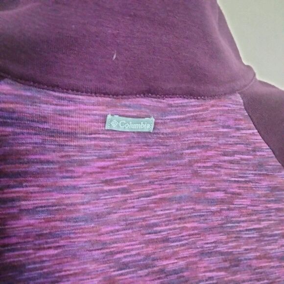Columbia Women's SMALL light weight cotton zip up jacket purple - Picture 6 of 9